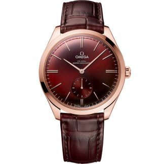 Omega De Ville Trésor 40 mm, oro Sedna™ con pulsera de piel 435.53.40.21.11.002