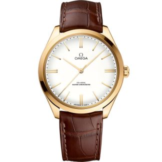 Omega De Ville Trésor 40 mm, oro amarillo con pulsera de piel 435.53.40.21.09.001