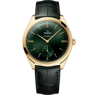 Omega De Ville Trésor 40 mm, oro amarillo con pulsera de piel 435.53.40.21.10.001
