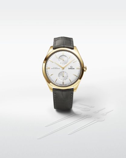 Omega De Ville Trésor 40 mm, oro amarillo con pulsera de piel 435.53.40.22.02.001 - Imagen 5