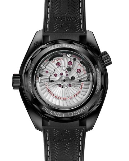 Omega Deep Black Seamaster Planet Ocean 600M 45,5 mm, cerámica negra con pulsera de caucho 215.92.46.22.01.001 - Imagen 2
