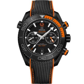 Omega Deep Black Seamaster Planet Ocean 600M 45,5 mm, cerámica negra con pulsera de caucho 215.92.46.51.01.001