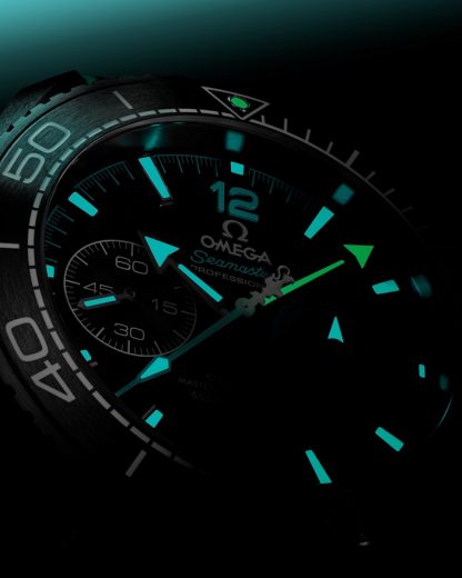 Omega ETNZ Deep Black Seamaster Planet Ocean 600M 45,5 mm, cerámica negra con pulsera de caucho 215.92.46.51.01.003 - Imagen 5