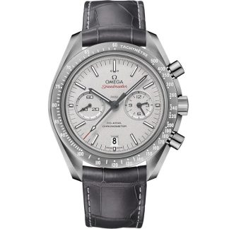 Omega Grey Side of the Moon Speedmaster Dark Side of the Moon 44,25 mm, cerámica gris con pulsera de piel con cierre desplegable 311.93.44.51.99.002