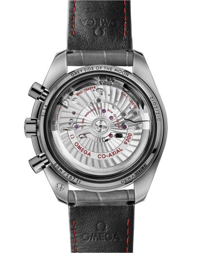 Omega Meteorite Speedmaster Dark Side of the Moon 44,25 mm, cerámica gris con pulsera de piel con cierre desplegable 311.63.44.51.99.001 - Imagen 2
