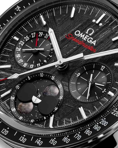 Omega Meteorite Speedmaster Moonphase 43 mm, acero con acero 304.30.43.52.01.001 - Imagen 4