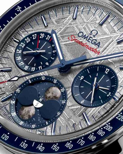 Omega Meteorite Speedmaster Moonphase 43 mm, acero con acero 304.30.43.52.06.001 - Imagen 4