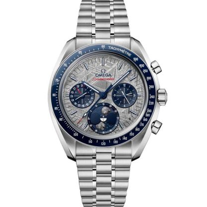 Omega Meteorite Speedmaster Moonphase 43 mm, acero con acero 304.30.43.52.06.001