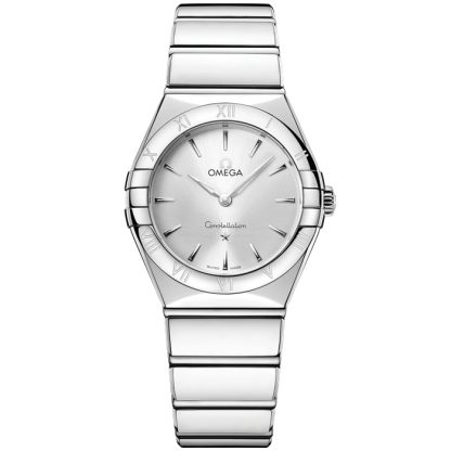 Omega Novedad Constellation 28 mm, acero con acero 131.10.28.60.02.002