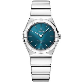 Omega Novedad Constellation 28 mm, acero con acero 131.10.28.60.03.002