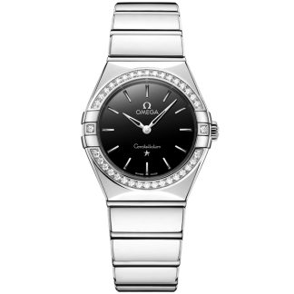 Omega Novedad Constellation 28 mm, acero con acero 131.15.28.60.01.001