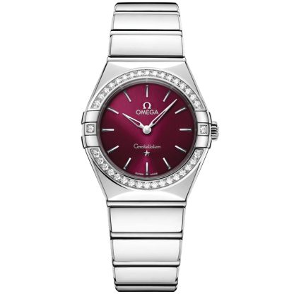 Omega Novedad Constellation 28 mm, acero con acero 131.15.28.60.11.001