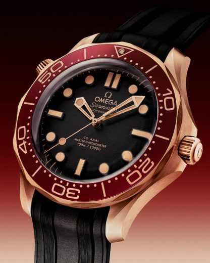 Omega Novedad Seamaster Diver 300M 42 mm, Bronze gold con pulsera de caucho 210.92.42.20.01.003 - Imagen 3
