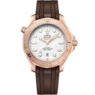 Omega Novedad Seamaster Diver 300M 42 mm, oro Sedna™ con pulsera de caucho 210.52.42.20.04.001