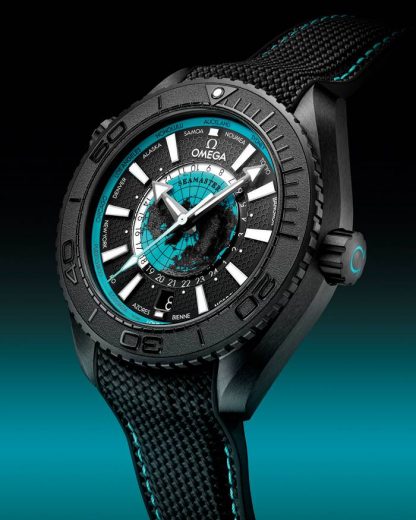 Omega Novedad Seamaster Planet Ocean 600M 45,5 mm, cerámica negra con pulsera de caucho 215.92.46.22.01.006 - Imagen 4