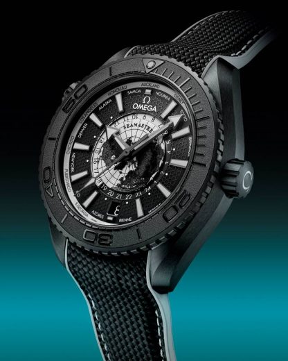 Omega Novedad Seamaster Planet Ocean 600M 45,5 mm, cerámica negra con pulsera de caucho 215.92.46.22.01.007 - Imagen 4