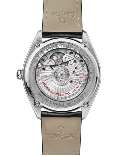Omega Nueva York Seamaster Boutique Editions 39,5 mm, acero con pulsera de piel 511.13.40.20.02.002 - Imagen 2