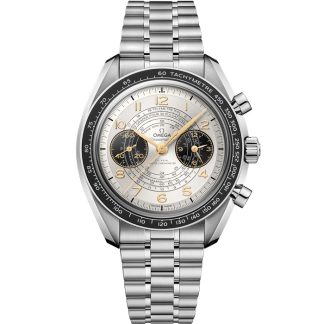 Omega Paris 2024 Speedmaster Chronoscope 43 mm, acero con acero 522.30.43.51.02.001