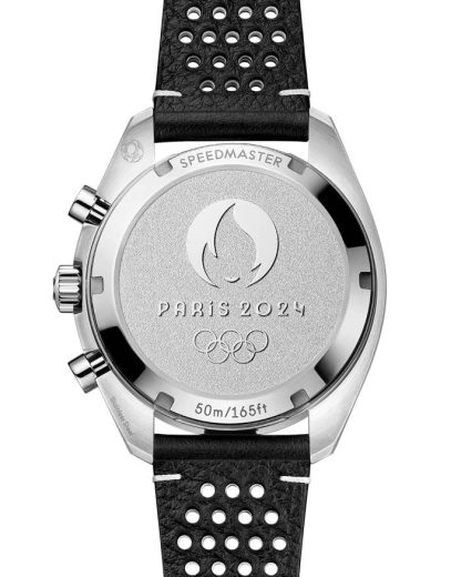 Omega Paris 2024 Speedmaster Chronoscope 43 mm, acero con pulsera de piel 522.32.43.51.02.001 - Imagen 2