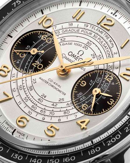 Omega Paris 2024 Speedmaster Chronoscope 43 mm, acero con pulsera de piel 522.32.43.51.02.001 - Imagen 3