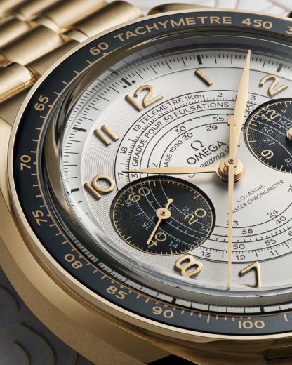 Omega Paris 2024 Speedmaster Chronoscope 43 mm, oro Moonshine™ con oro Moonshine™ 522.60.43.51.02.001 - Imagen 5