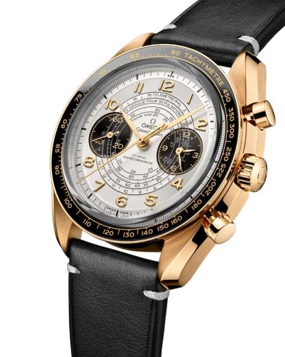 Omega Paris 2024 Speedmaster Chronoscope 43 mm, oro Moonshine™ con pulsera de piel 522.62.43.51.02.001 - Imagen 3