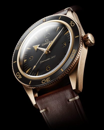 Omega Seamaster 300 41 mm, Bronze gold con pulsera de piel 234.92.41.21.10.001 - Imagen 3