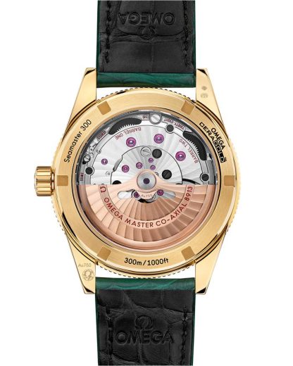 Omega Seamaster 300 41 mm, oro amarillo con pulsera de piel 234.63.41.21.99.001 - Imagen 2