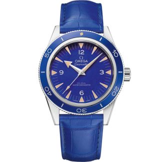 Omega Seamaster 300 41 mm, platino con pulsera de piel 234.93.41.21.99.002