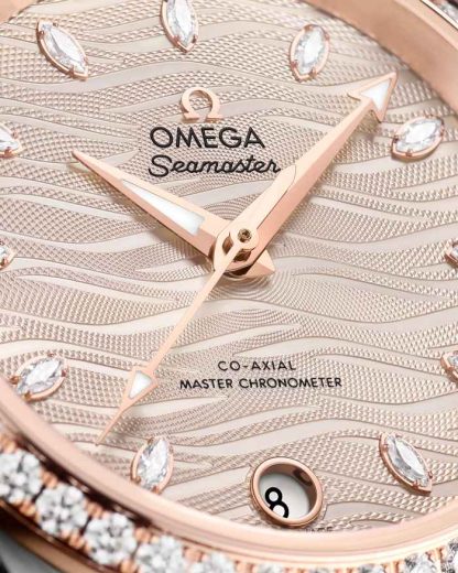 Omega Seamaster Aqua Terra 150M 34 mm, acero - oro Sedna™ con pulsera de piel 220.28.34.20.59.001 - Imagen 3