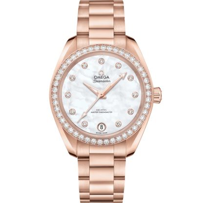 Omega Seamaster Aqua Terra 150M 34 mm, oro Sedna™ con oro Sedna™ 220.55.34.20.55.001