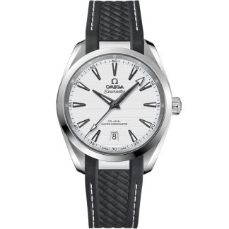 Omega Seamaster Aqua Terra 150M 38 mm, acero con pulsera de caucho 220.12.38.20.02.001