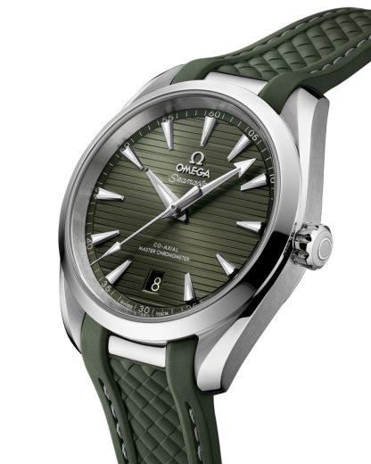 Omega Seamaster Aqua Terra 150M 38 mm, acero con pulsera de caucho 220.12.38.20.10.001 - Imagen 4