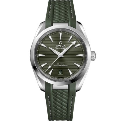 Omega Seamaster Aqua Terra 150M 38 mm, acero con pulsera de caucho 220.12.38.20.10.001