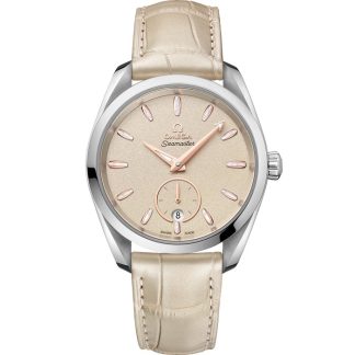 Omega Seamaster Aqua Terra 150M 38 mm, acero con pulsera de piel 220.13.38.20.09.001