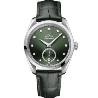 Omega Seamaster Aqua Terra 150M 38 mm, acero con pulsera de piel 220.13.38.20.60.001