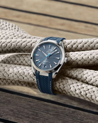 Omega Seamaster Aqua Terra 150M 41 mm, acero con pulsera de caucho 220.12.41.21.03.002 - Imagen 2