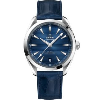 Omega Seamaster Aqua Terra 150M 41 mm, acero con pulsera de piel 220.13.41.21.03.003