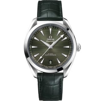 Omega Seamaster Aqua Terra 150M 41 mm, acero con pulsera de piel 220.13.41.21.10.001