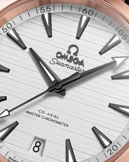 Omega Seamaster Aqua Terra 150M 41 mm, acero - oro Sedna™ con pulsera de caucho 220.22.41.21.02.001 - Imagen 3