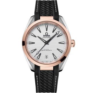 Omega Seamaster Aqua Terra 150M 41 mm, acero - oro Sedna™ con pulsera de caucho 220.22.41.21.02.001