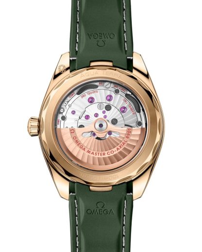 Omega Seamaster Aqua Terra 150M 41 mm, oro Moonshine™ con pulsera de caucho 220.52.41.21.10.001 - Imagen 2