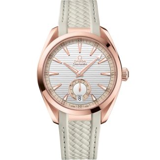 Omega Seamaster Aqua Terra 150M 41 mm, oro Sedna™ con pulsera de caucho 220.52.41.21.02.001