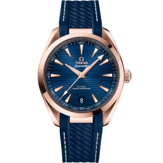 Omega Seamaster Aqua Terra 150M 41 mm, oro Sedna™ con pulsera de caucho 220.52.41.21.03.001