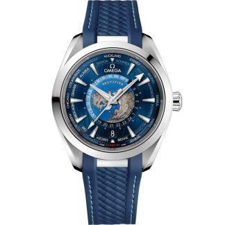 Omega Seamaster Aqua Terra 150M 43 mm, acero con pulsera de caucho 220.12.43.22.03.001