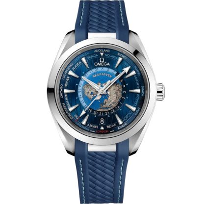 Omega Seamaster Aqua Terra 150M 43 mm, acero con pulsera de caucho 220.12.43.22.03.001