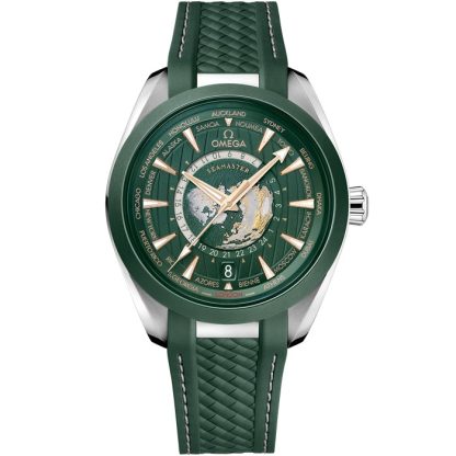 Omega Seamaster Aqua Terra 150M 43 mm, acero con pulsera de caucho 220.32.43.22.10.001