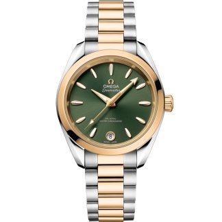 Omega Seamaster Aqua Terra Shades 34 mm, acero - oro Moonshine™ con acero - oro Moonshine™ 220.20.34.20.10.002