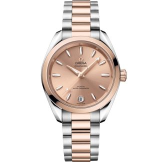Omega Seamaster Aqua Terra Shades 34 mm, acero - oro Sedna™ con acero - oro Sedna™ 220.20.34.20.10.001