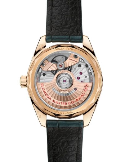 Omega Seamaster Aqua Terra Shades 34 mm, oro Moonshine™ con pulsera de piel 220.53.34.20.10.001 - Imagen 2